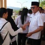 Hari Pertama Berkantor Pasca Cuti Bersama Idulfitri 1444 H, Bupati Delis Pimpin Apel Gabungan ASN