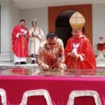 Resmikan Gereja Paroki Maria Bunda Penolong, Bupati Delis Beri Bantuan Sound System dan Motor