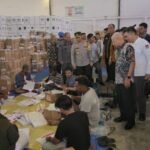 Bupati Asahan dan Forkopimda Tinjau Gudang Logistik Pemilu 2024 KPU Kabupaten Asahan