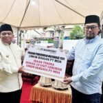 Lewat Safari Ramadhan, PT Masmindo Berbagi Sembako, Santuni Anak yatim dan Bantu Pembangunan Masjid