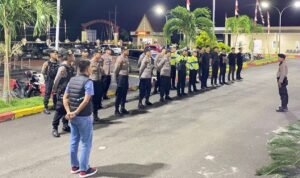 Jelang Pilkada 2024, Personel Polres Morowali Rutin Patroli ke Kantor KPU dan Bawaslu