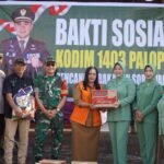 Dandim Palopo Serahkan Bantuan Sembako untuk Korban Kebakaran di Sorowako