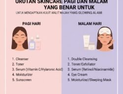 Urutan Skincare Pagi dan Malam yang Benar untuk Mendapatkan Kulit Wajah yang Glowing Alami