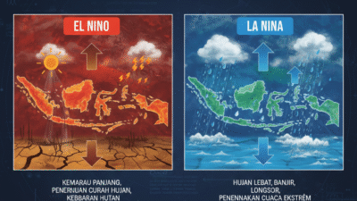 Dampak Fenomena El Nino dan La Nina terhadap Cuaca Indonesia Tahun 2026